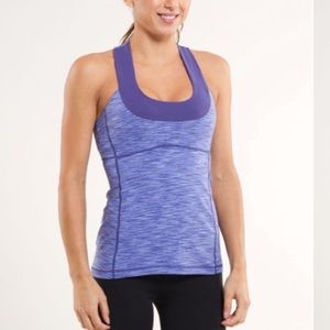 Lululemon Royalty Space Dye athletic top sz 8